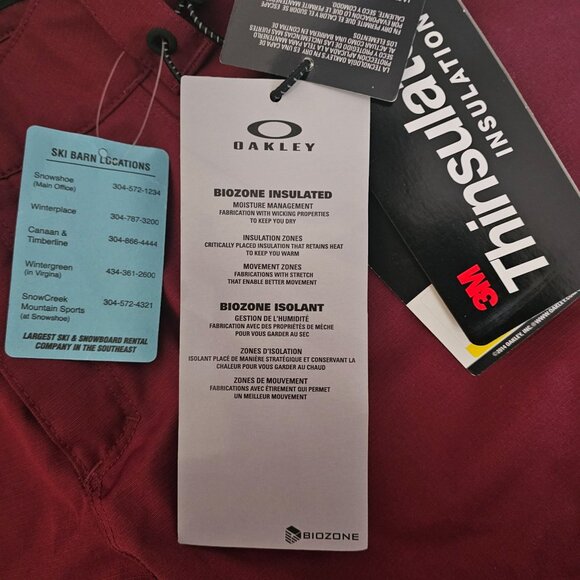 Oakley Women's Rhone Tippy Toe Biozone Insulated Snow Ski Pants Size Medium NWT - Picture 8 of 16